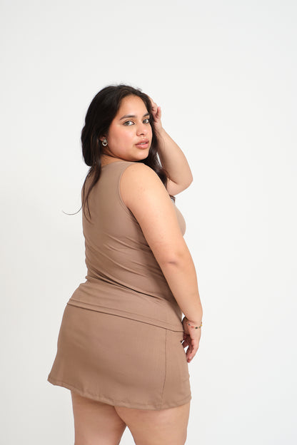 Mini Falda Mai Tai - con short