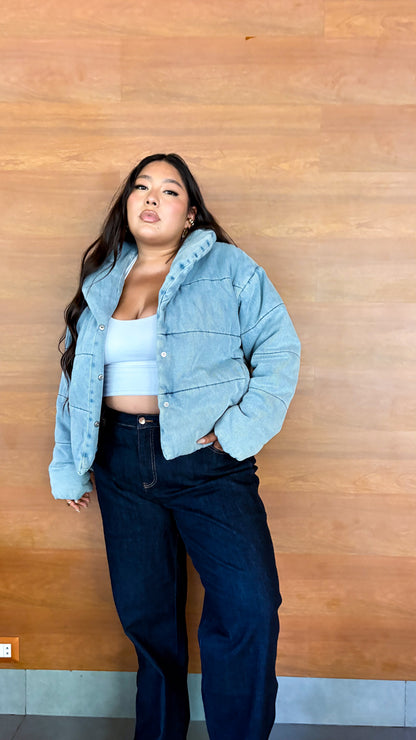 Casaca Puffer Ice Blue