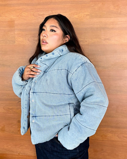 Casaca Puffer Ice Blue