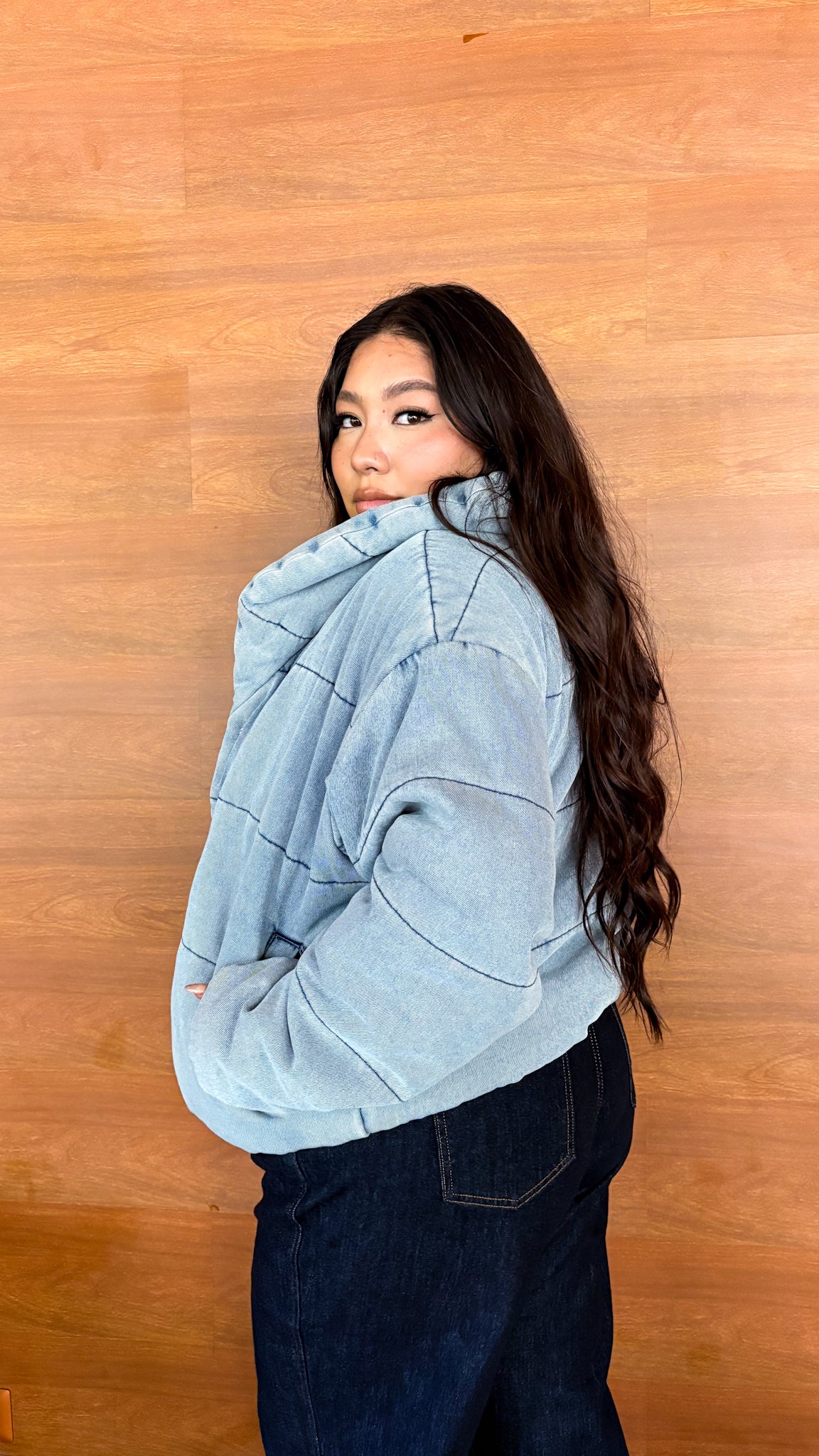 Casaca Puffer Ice Blue