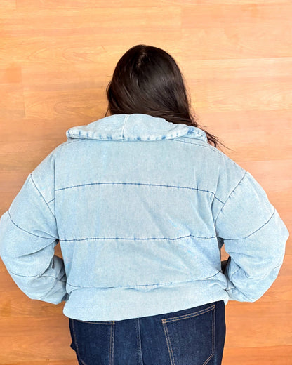 Casaca Puffer Ice Blue